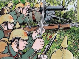 ¡PUTA GUERRA! 1914-1919 (Edición de Coleccionista + DVD), de Tardi y Verney Página interior de Puta Guerra, de Tardi y Verney