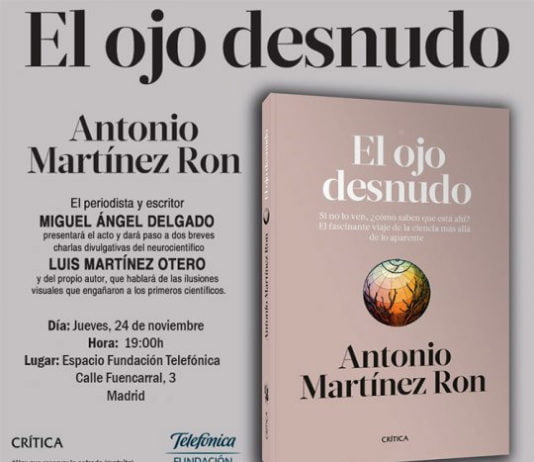 Presentación en Madrid de El ojo desnudo, del divulgador Antonio Martínez Ron