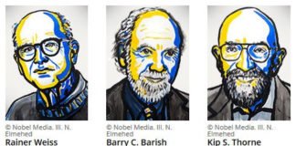 Rainer Weiss, Barry C. Barish y Kip S. Thorne, Premio Nobel de Física de 2017