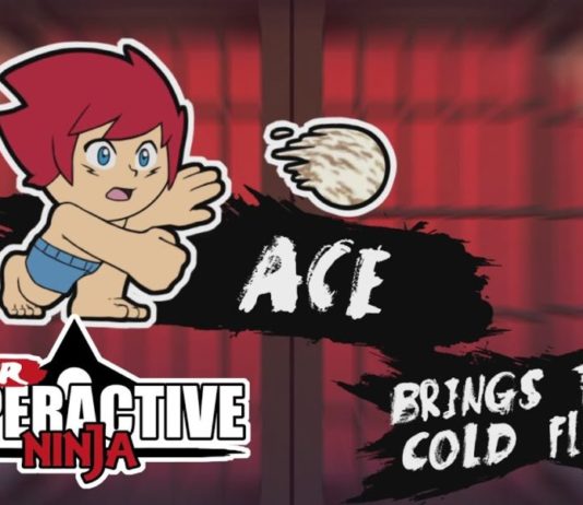 ¡Ace (Ice Cream Surfer) viene volando a Super Hyperactive Ninja!