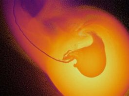 Según un estudio, Urano sufrió una colisión con un objeto dos veces más masivo que la Tierra Simulación impacto Urano