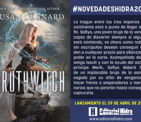 Hidra publica en abril La bruja de la verdad, de Susan Dennard