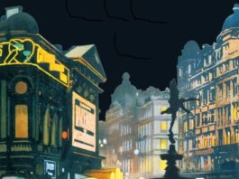 «El asesino vive en el 21», de S. A. Steeman: anglofilia criminal Fragmento de la ilustración de cubierta de "El asesino viven en el 21", de S. A. Steeman