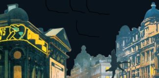 Ediciones Siruela publica «El asesino vive en el 21», de S. A. Steeman Fragmento de la ilustración de cubierta de "El asesino viven en el 21", de S. A. Steeman