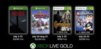 Desvelados los Juegos con Gold del mes de julio
