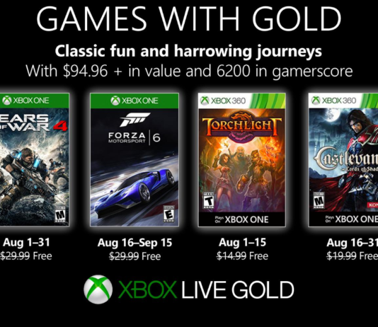 Gears of War 4 y Forza Motorsport 6 encabezan los Juegos con Gold de agosto