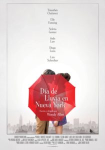 Póster de Día de lluvia en Nueva York, de Woody Allen