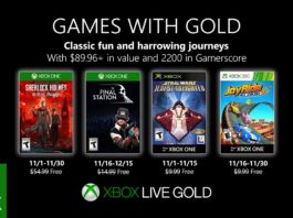 Games with Gold anuncia sus juegos para Noviembre
