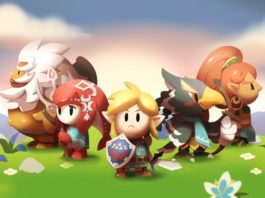 Los campeones de Zelda Breath of The Wild al estilo Links Awakening