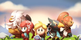 Los campeones de Zelda Breath of The Wild al estilo Links Awakening