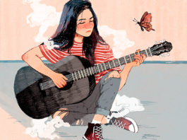 “La chica de las mariposas” de Javier Martínez: un caleidoscopio de una vida fragmentada Ilustración de portada de "La chica de las mariposas" de Javier Martínez diseñada por Marina Speer. | Fuente: Roomie Ediciones.