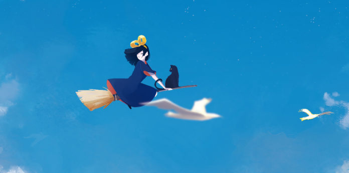 Portada de "Nicky, la aprendiz de bruja" de Eiko Kadono. | Fuente: Nocturna Ediciones.