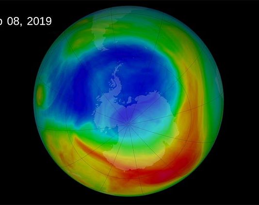 El yodo podría estar retrasando la recuperación de la capa de ozono El agujero de la capa de ozono en 2019