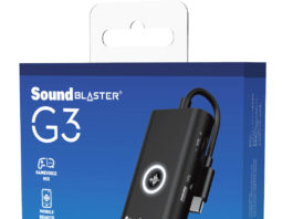 Ya disponible la tarjeta de sonido Sound Blaster G3