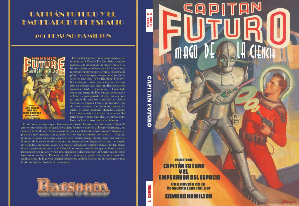 Portada de Capitán futuro y el emperador del espacio (facsímil nº1)