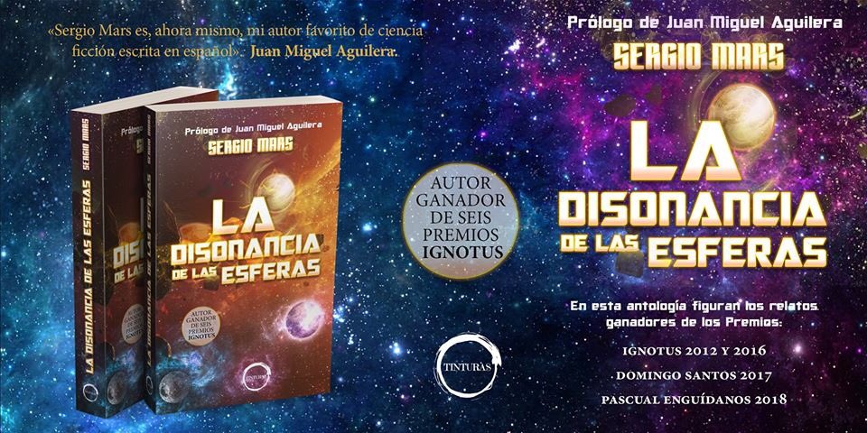 Portada de "La disonancia de las esferas", publicado por Editorial Tinturas Portada de "La disonancia de las esferas", publicado por Editorial Tinturas