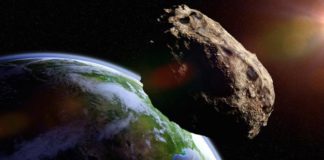 Astrónomos identifican como peligrosos asteroides que antes parecían inofensivos Recreación de asteroide cercano a la Tierra