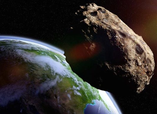 Astrónomos identifican como peligrosos asteroides que antes parecían inofensivos Recreación de asteroide cercano a la Tierra