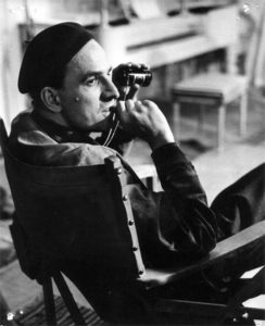 Ingmar Bergman, en pleno rodaje