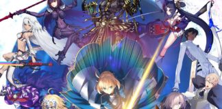 Fate/Grand Order nada sobre montones de billetes verdes