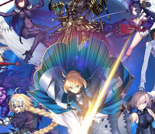 Fate/Grand Order nada sobre montones de billetes verdes