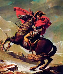 Napoleón cruzando los Alpes, de Jacques-Louis David Napoleón cruzando los Alpes