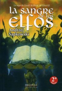 Portada de La Sangre de los Elfos (Geralt de Rivia III), de Andrzej Sapkowski