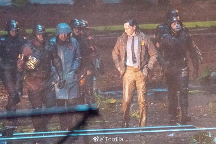 Imagen del set de rodaje de Loki