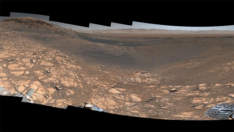 Panorama de Marte desde el Curiosity