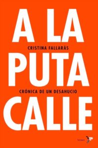 Portada de A la puta calle, de Cristina Fallarás