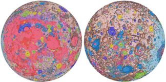USGS lanza el primer mapa geológico completo de la Luna Primer mapa geológico completo de la Luna