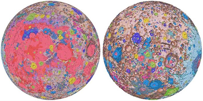 Primer mapa geológico completo de la Luna