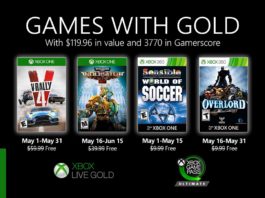 Desvelados los Games with Gold del mes de mayo