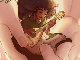 Ella y el gigante, de David Gutiérrez, en julio en Dorna Fragmento de Ella y el gigante de David Gutiérrez