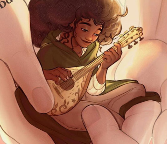 Ella y el gigante, de David Gutiérrez, en julio en Dorna Fragmento de Ella y el gigante de David Gutiérrez