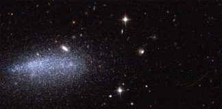 El proyecto Cazador de asteroides Hubble descubre dos nuevos asteroides Imagen del Hubble con dos nuevos asteroides