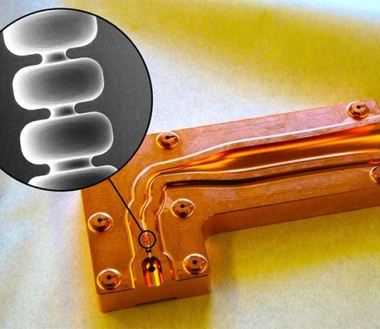 Una invención podría permitir que los aceleradores de partículas fuesen 10 veces más pequeños Los científicos de SLAC han inventado una estructura de acelerador de cobre que podría hacer que los futuros aceleradores de partículas y láseres de rayos X para radioterapia sean más compactos