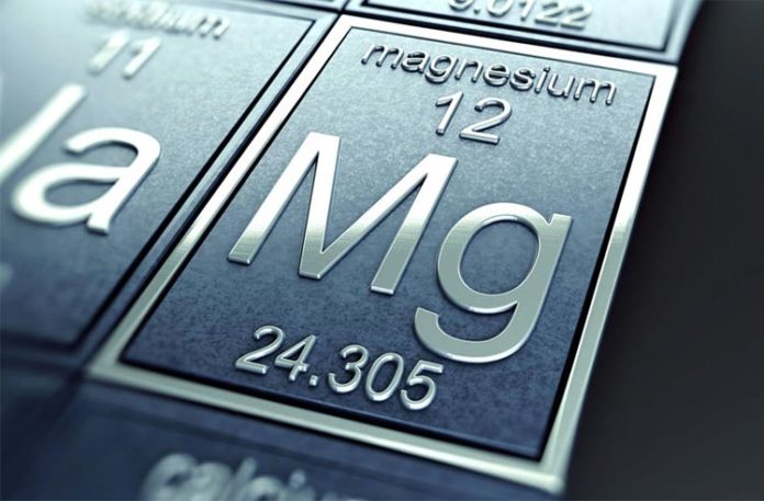 El elemento químico magnesio