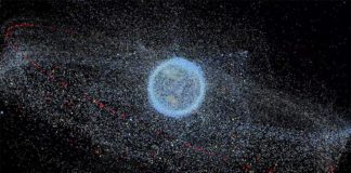 La ESA aprueba ClearSpace-1, la primera misión para capturar basura espacial Distribución de la basura espacial alrededor de la Tierra (ESA)