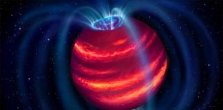 Enana marrón fría descubierta por un radiotelescopio: Elegast Impresión artística de la enana marrón fría descubierta, apodada Elegast