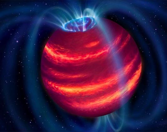 Enana marrón fría descubierta por un radiotelescopio: Elegast Impresión artística de la enana marrón fría descubierta, apodada Elegast