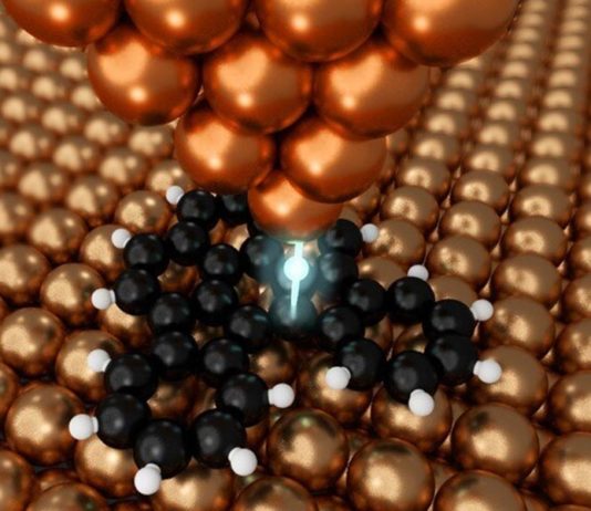 Nueva y eficiente forma de crear nanografeno para dispositivos La sonda de cobre puede manipular materia a escala atómica para crear nanografeno