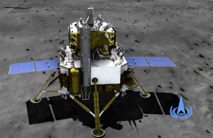Sonda lunar Chang'e-5 de China, cuya misión consiste principalmente en recolectar muestras lunares
