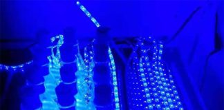 Nueva vía para la síntesis directa de combustibles verdes Combustibles verdes: La configuración de laboratorio de la incubadora de luz muestra dos configuraciones de luz azul experimentales diferentes