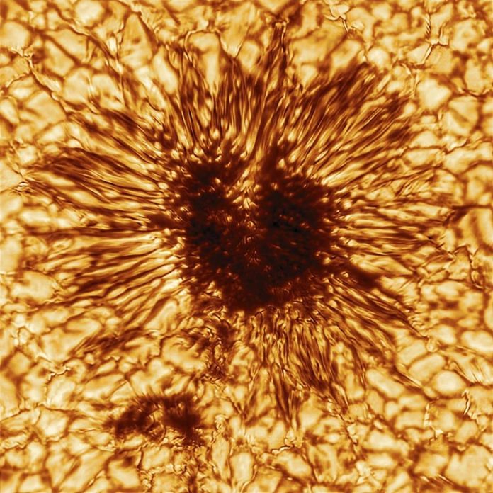 Inouye libera su primera imagen a alta resolución de una mancha solar