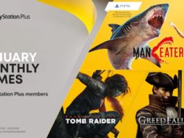Shadow of The Tomb Raider, Maneater y Greedfall gratis con PS Plus