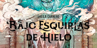 «Bajo esquirlas de hielo», la nueva apuesta de Roomie Ediciones Portada de "Bajo esquirlas de hielo" de Sheila Carnero. | Fuente: Roomie Ediciones.