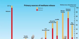 Grandes lluvias en África oriental causan la emisión de enormes cantidades de metano Principales fuentes del metano en la Tierra