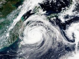 Tres tifones en Corea amplificaron los incendios forestales en Estados Unidos Tifón Mayask, uno de los tres que según el estudio amplificó los incendios forestales de los USA en 2020