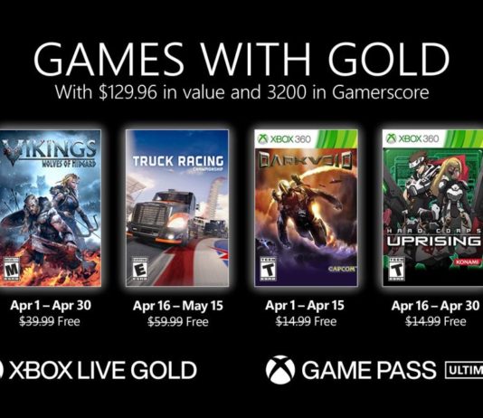 Disponibles los Games With Gold del mes de abril